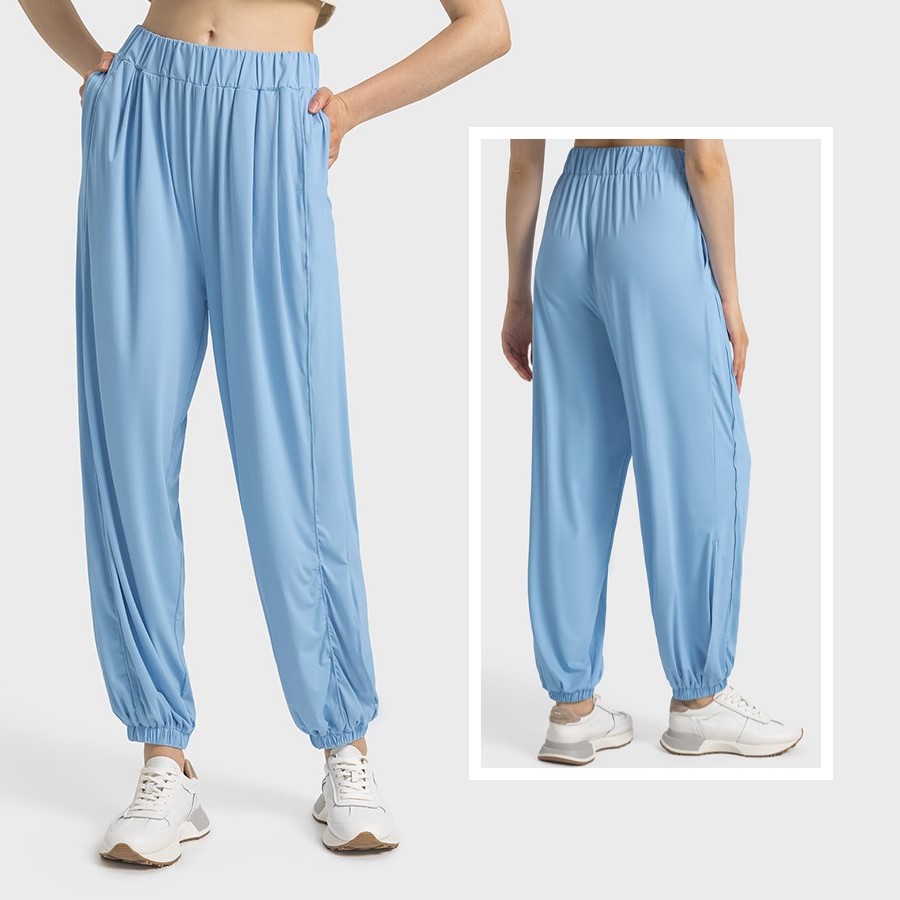 Women loose sun-protective jogger pants (SKY BLUE)