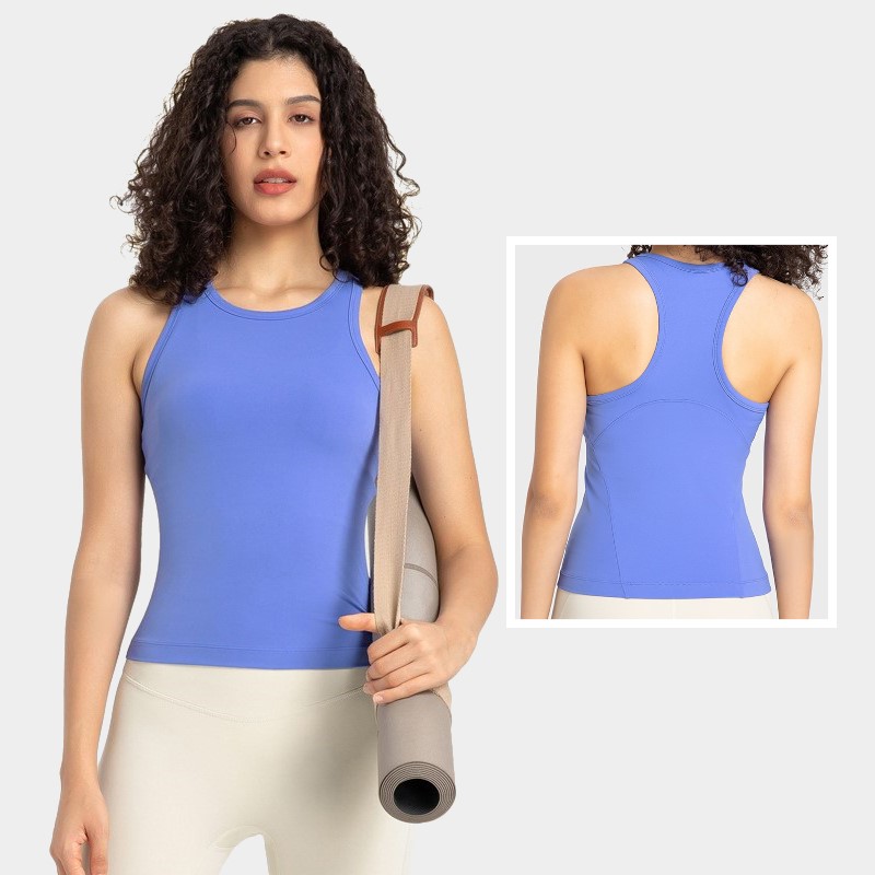 Women yoga tank top (BLUE)